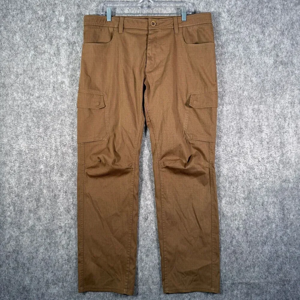 Underarmour Storm Cargo Pants Mens 38x32 Brown Straight Ripstop Outdoor Hiking